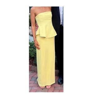 Elegant Yellow Maxi Dress